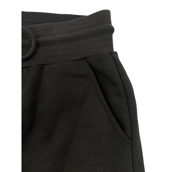 Alo Yoga Womens High-Waisted Black Sweat Shorts Size L- New - Picture 4 of 8
